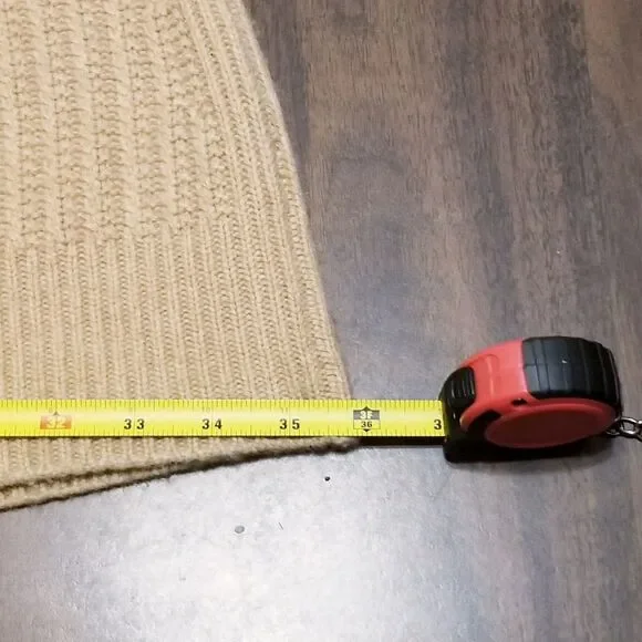 Zadig & Voltaire Poncho Cape Sleeve Cashmere Sweater Brown One Size Turtleneck - Picture 7 of 9